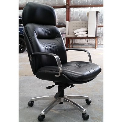 Black PU Leather Executive Chair