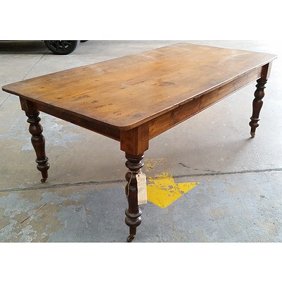 Antique Baltic Pine Farmhouse Table