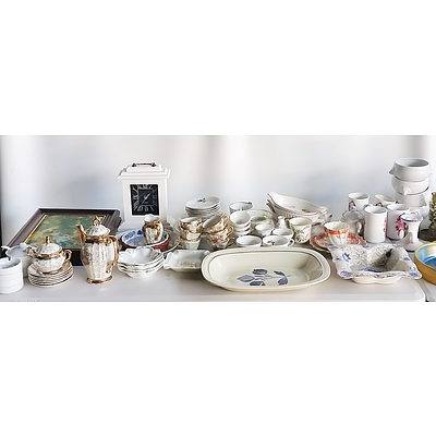 Large Group of Homewares, Including Part Tea Services, Porcelain, Tablewares, and more