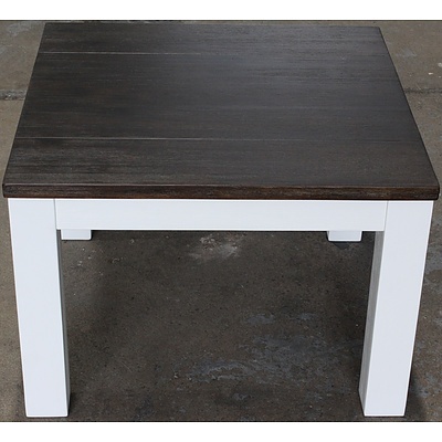 Houston Acacia End Table - Brand New