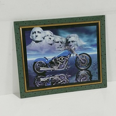 Two American Muscle Car Offset Prins and American Motorbike Offset Print