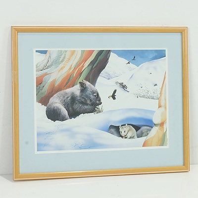 Group of Offset Prints Including Tinkler, Rod Scott, and John Gittoes