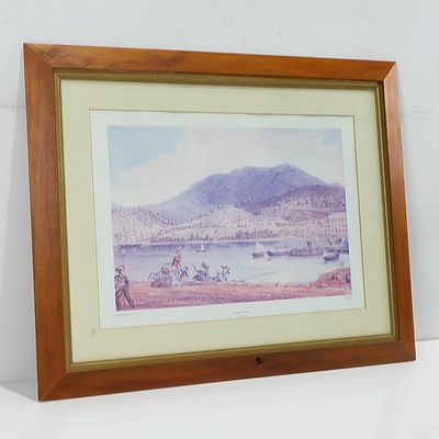 Group of Landscape and Botanical Offset Prints, Including Tom Roberts The Breakaway