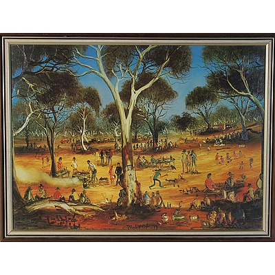 Two Offset Prints and One Photograph of Sunset Scene Over The Pier