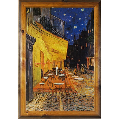 Offset Print of Vincent van Gogh Cafe Terrace at Night