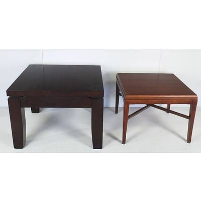 Two Contemporary Painted Coffee Tables