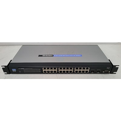 Cisco Linksys SRW2024 Business Series 24-Port Gigabit Managed Switch w/ Webview