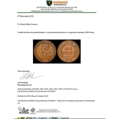 1930 Australian Penny - The KING of Australian Coins