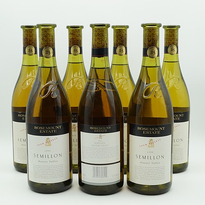 Seven Rosemount Estate Semillon 1998 Show Reserve 750ml Bottles