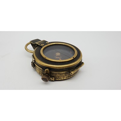 British Cased Prismatic Marching Compass Dated 1917