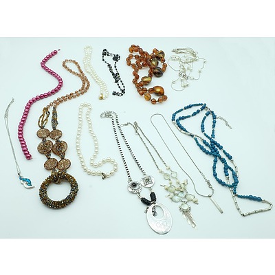 Large Collection of Costume Jewellery and Jewellery Box