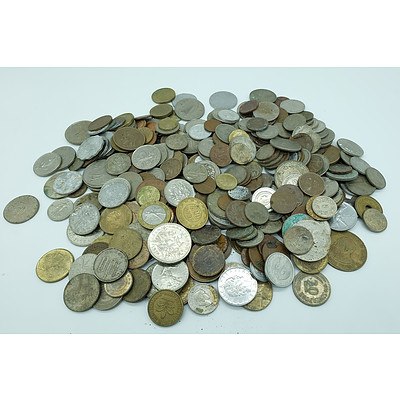 Group of Foreign Stamps and Coins