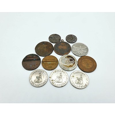 Group of Collectable Coins and Medallions Including Canberra Royal Mint Coin and More