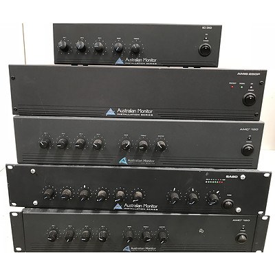 Australian Monitor Power Amplifiers - Lot of 5