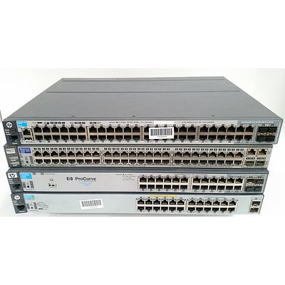 Hp Managed Switches - Lot of 4