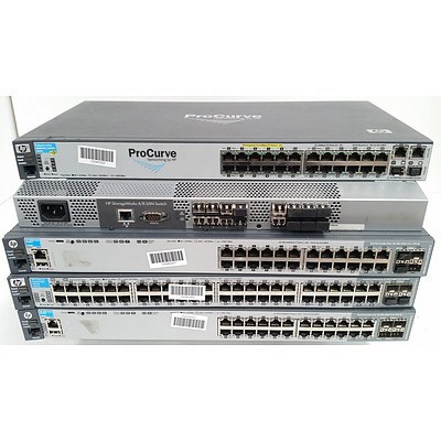 Hp Managed Switches - Lot of 5