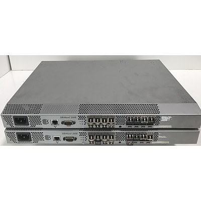 SilkWorm 200E Fibre Channel Switches - Lot of 2