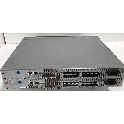 Brocade 300 Fibre Channel Switches - Lot of 2
