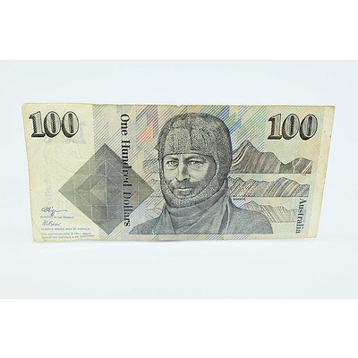 1985 Australian Grey Nurse $100 Note