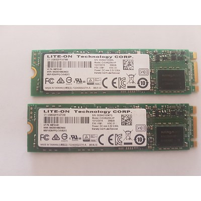 HP Spectre X360 G2 LITE-ON Tech 256GB SSD - Lot of 2 RRP $900+