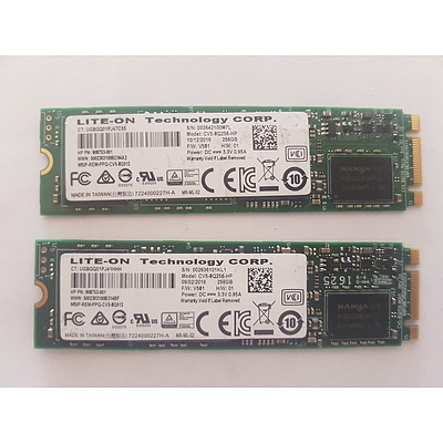 HP Spectre X360 G2 LITE-ON Tech 256GB SSD - Lot of 2 RRP $900+