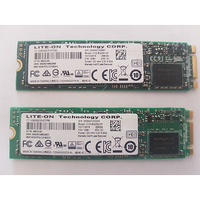 HP Spectre X360 G2 LITE-ON Tech 256GB SSD - Lot of 2 RRP $900+