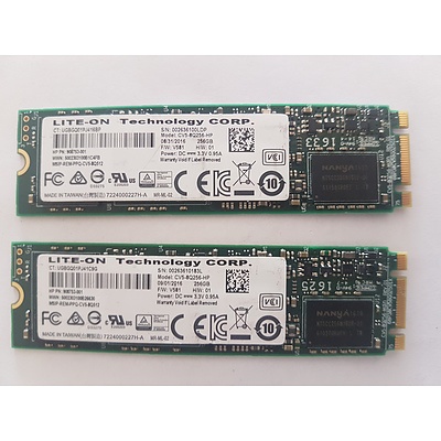 HP Spectre X360 G2 LITE-ON Tech 256GB SSD - Lot of 2 RRP $900+