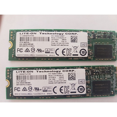 HP Spectre X360 G2 LITE-ON Tech 256GB SSD - Lot of 2 RRP $900+