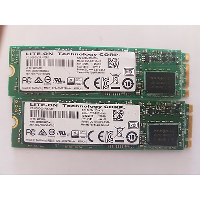 HP Spectre X360 G2 LITE-ON Tech 256GB SSD - Lot of 2 RRP $900+