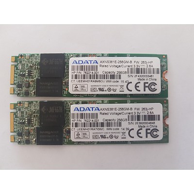 HP Spectre X360 G2 ADATA 256GB SSD - Lot of 2 RRP $900+