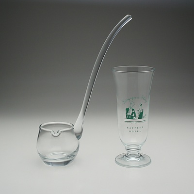 Assortment of Cut Crystal and Molded Glass Glasses and Mugs Including Galway and J.G Durand