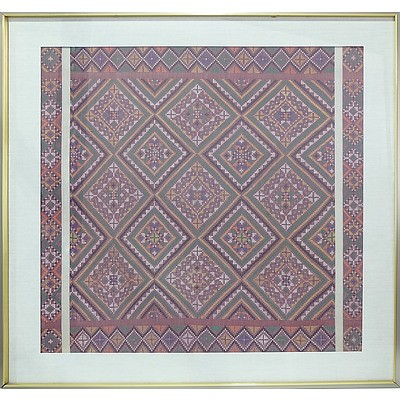 Framed Traditional Tribal Textile, Philippines