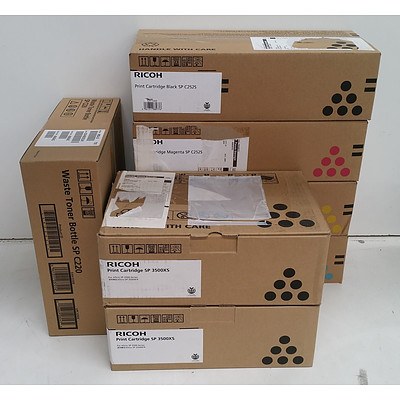 Ricoh Aficio SP 3510SF Black & White Multi-Function Printer w/ Additional Toner Cartridges