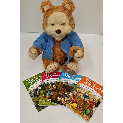 Play Skool TJ Beary Tales Toy Bear & books