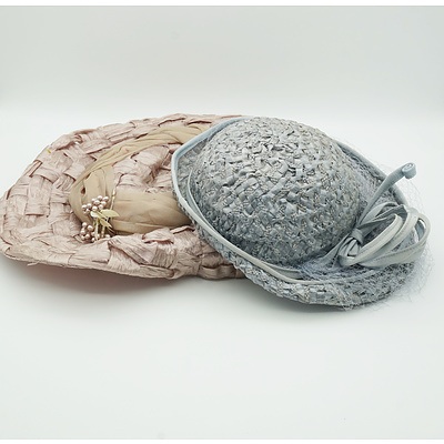 Group of Vintage Ladies Hats and Fascinators, Including Eugenai Rockford, Pen Delton, Ultra Hats and More