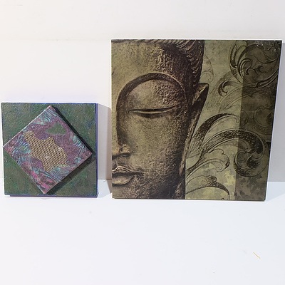 Thai Rubbing, Kath MacAdam Bush Scene, Bark Collages and Offset Prints