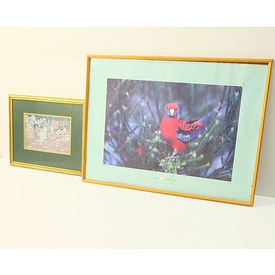 Thai Rubbing, Kath MacAdam Bush Scene, Bark Collages and Offset Prints