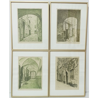 Four Friedrich Jurgenson (1903-1987) Engravings Editions 72 of 100