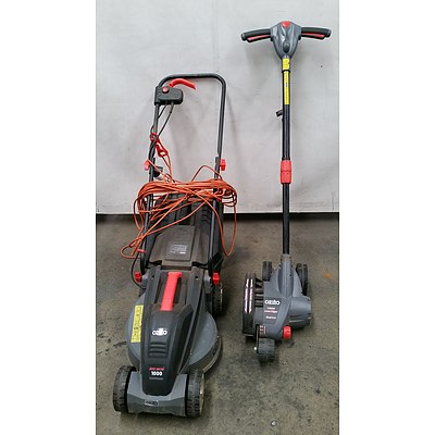 Ozito Electric Lawn Mower and Lawn Edger