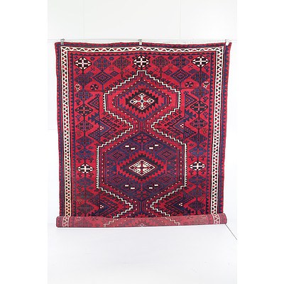 Persian Hali Hand Knotted Wool Pile Carpet