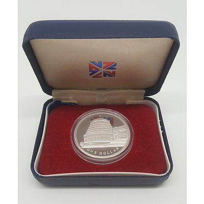 1978 New Zealand Parliament Pure Silver One Ounce Commemorative Proof Coin