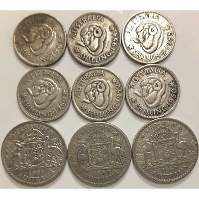 Australian Pre-Decimal Silver Coins