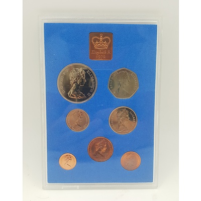 1972 Proof Coin Set of the Coinage of Great Britain and Northern Ireland