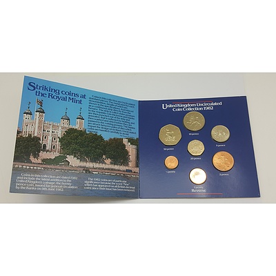 1982 Uncirculated Coin Collection of the United Kingdom