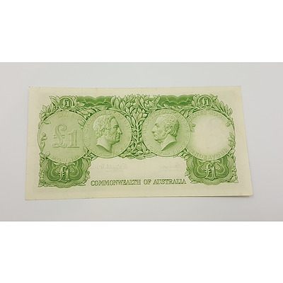 1961 Commonwealth of Australia QEII One Pound Bank Note