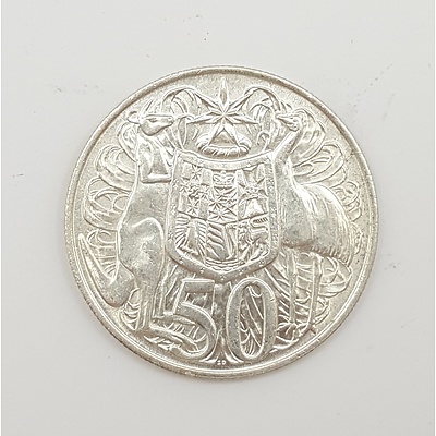 1966 Australian Round Fifty Cent Piece