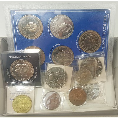 Tray of Assorted Coins and Commemoratives