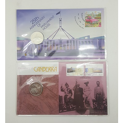 Two Philatelic Numismatic Covers (PNC's)