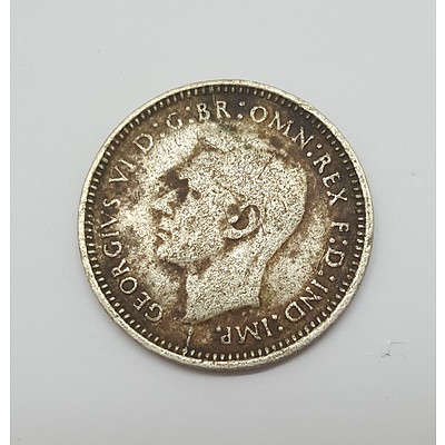 Scarce Key Date 1947 Australian Threepence