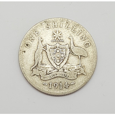 Scarce Key Date 1914 Australian Shilling